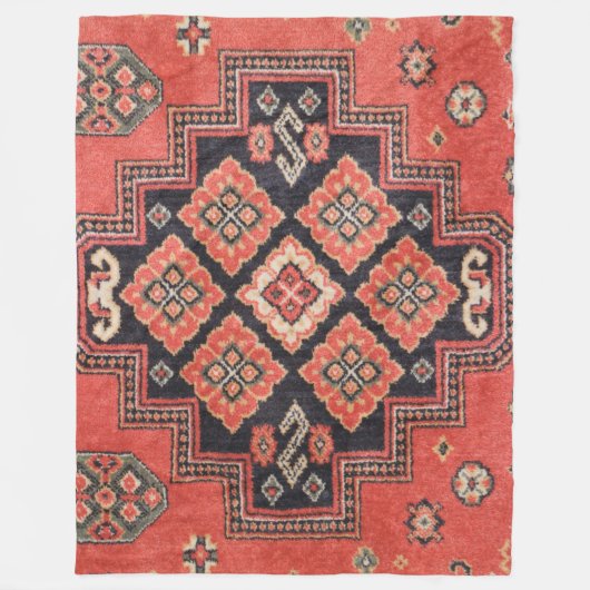 Perzische neerwaartse druk op de zijde fleece deken (Voorkant)