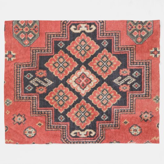 Perzische neerwaartse druk op de zijde fleece deken (Voorkant (Horizontaal))