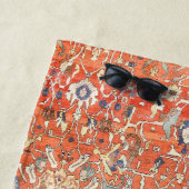 Perzische neerwaartse druk op de zijde strandlaken (In situ)