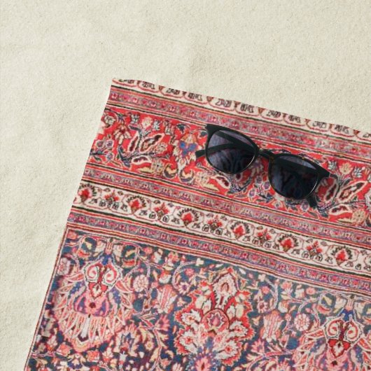 Perzische neerwaartse druk op de zijde strandlaken (In situ)