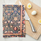 Perzische neerwaartse druk op de zijde theedoek (Quarter Fold)