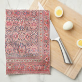 Perzische neerwaartse druk op de zijde theedoek (Quarter Fold)