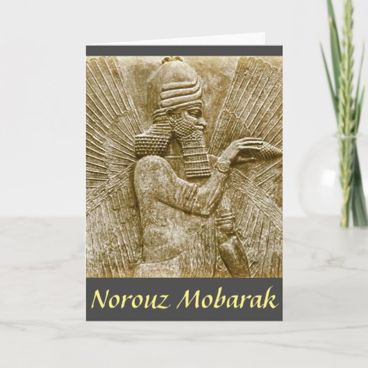 Perzische Nieuwjaarskaart Kaart (Voorkant)