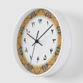 Perzische Nummers klokken met Farsi Numerals (Hoek)