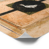 Perzische oude literaire kunst koning en boer poster (Hoek)