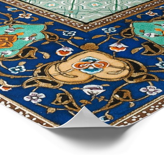 Perzische oude literaire kunst poster (Hoek)