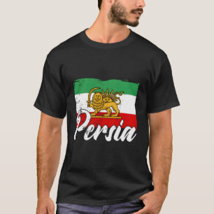 Perzische oude vlaggen Iran Azië Farsi Iraanse kun T-shirt