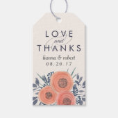 Perzische papaver Weddenschap Cadeaulabel (Voorkant)