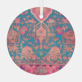 Perzische patroon glas decoratie (Achterkant)