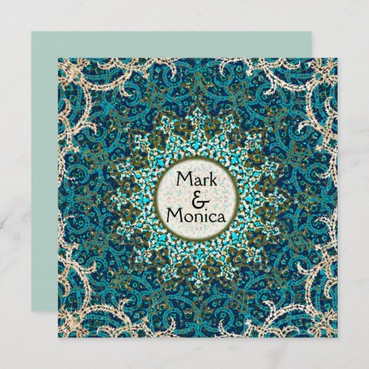 Perzische patroonuitvindingen kaart (Voorkant / Achterkant)