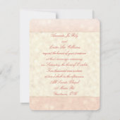 Perzische perzikenbloemen en paardenweddenschappen kaart (Achterkant)