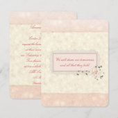 Perzische perzikenbloemen en paardenweddenschappen kaart (Voorkant / Achterkant)