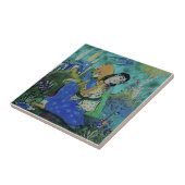 Perzische perzische perzikaanse perussionistische tegeltje (Zijkant)