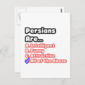 Perzische Pride Quiz Briefkaart (Voorkant / Achterkant)