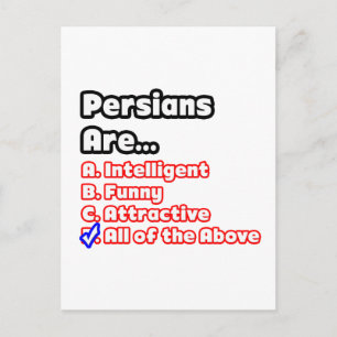 Perzische Pride Quiz Briefkaart