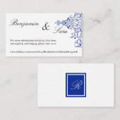 Perzische Scroll Wedding Website Kaart (Voorkant / Achterkant)