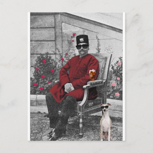 Perzische sjah van Qajar - Iran Briefkaart (Voorkant)