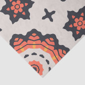 Perzische Sterpatroon Geel Beige Sinaasappel Tissuepapier (Detail)