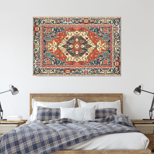 Perzische stijl siermandala Canvas Afdruk (Insitu (Slaapkamer))