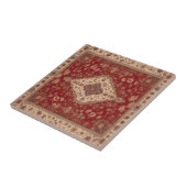 Perzische tapijt look design tegeltje (Zijkant)