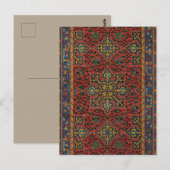 Perzische tapijt rood blauw Classic Briefkaart (Voorkant / Achterkant)