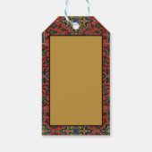 Perzische tapijt rood blauw Classic Cadeaulabel (Achterkant)