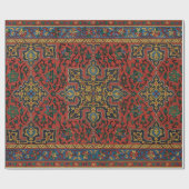 Perzische tapijt rood blauw Classic Cadeaupapier (Vlak)