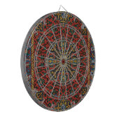 Perzische tapijt rood blauw Classic Dartbord (Voorkant Links)