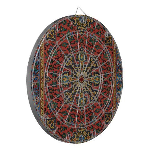 Perzische tapijt rood blauw Classic Dartbord (Voorkant Links)