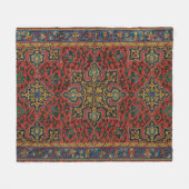 Perzische tapijt rood blauw Classic Fleece Deken (Voorkant (Horizontaal))