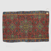 Perzische tapijt rood blauw Classic Golfhanddoek (Horizontaal)