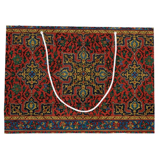 Perzische tapijt rood blauw Classic Groot Cadeauzakje (Achterkant)