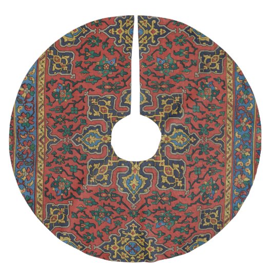 Perzische tapijt rood blauw Classic Kerstboom Rok (Voorkant)