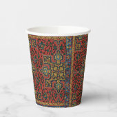 Perzische tapijt rood blauw Classic Papieren Bekers (Links)