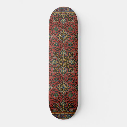 Perzische tapijt rood blauw Classic Persoonlijk Skateboard (Voorkant)
