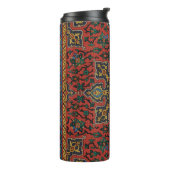 Perzische tapijt rood blauw Classic Thermosbeker (Gedraaid links)