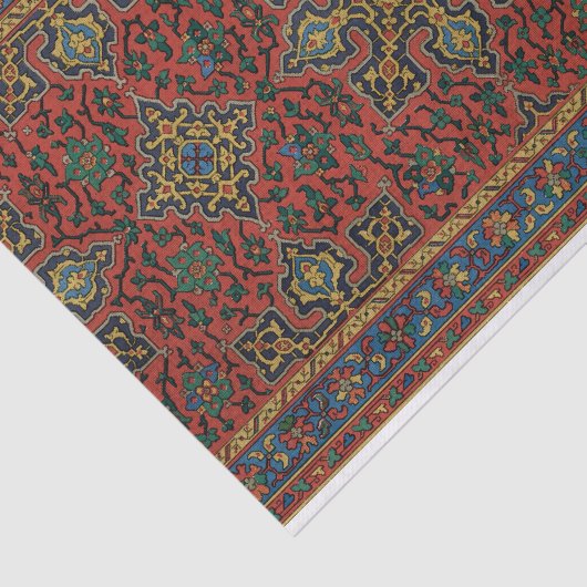 Perzische tapijt rood blauw Classic Tissuepapier (Detail)