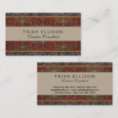 Perzische tapijt rood blauw Classic Visitekaartje (Voorkant / Achterkant)