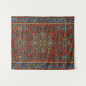 Perzische tapijt rood blauw Classic Wandkleed (Voorkant (horizontaal))