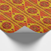PERZISCHE TAPijt - Rood & Geel Cadeaupapier (Hoek)