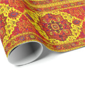 PERZISCHE TAPijt - Rood & Geel Cadeaupapier (Rol Hoek)