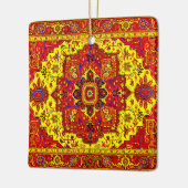 PERZISCHE TAPijt - Rood & Geel Keramisch Ornament (Links)