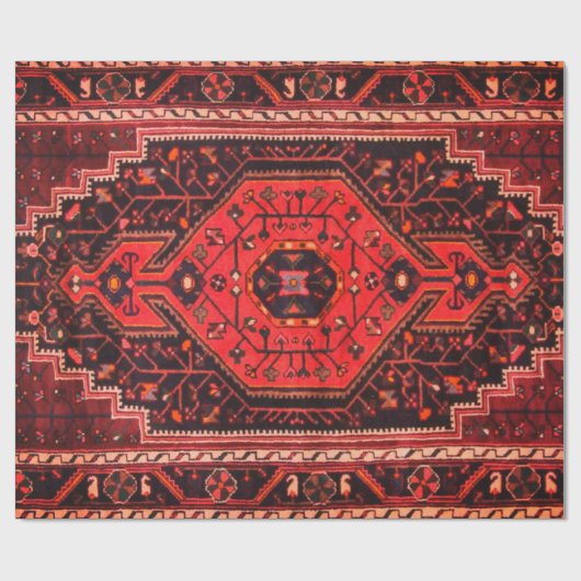 Perzische Tapijten Antiek Accent  Turks Retro Cadeaupapier (Vlak)