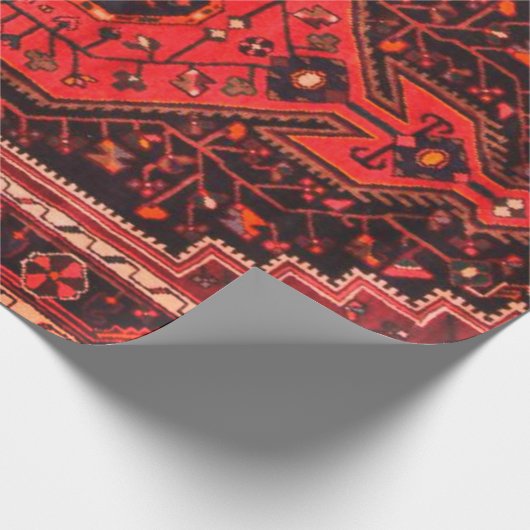 Perzische Tapijten Antiek Accent  Turks Retro Cadeaupapier (Hoek)