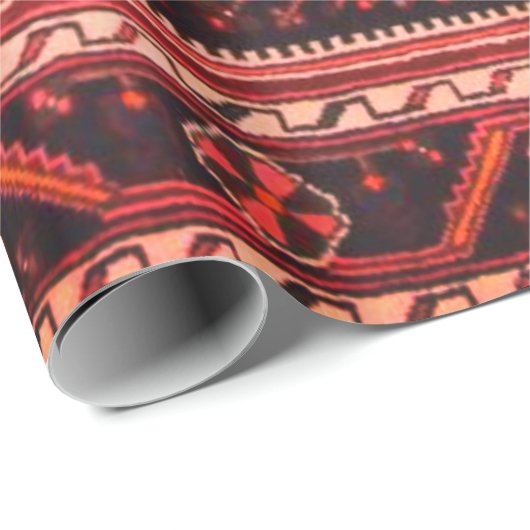 Perzische Tapijten Antiek Accent  Turks Retro Cadeaupapier (Rol Hoek)