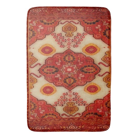 Perzische tapijten in koperen kleur badmat (Voorkant Verticaal)