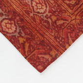 Perzische tapijten in koperen kleur fleece deken (Hoek)