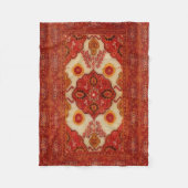 Perzische tapijten in koperen kleur fleece deken (Voorkant)