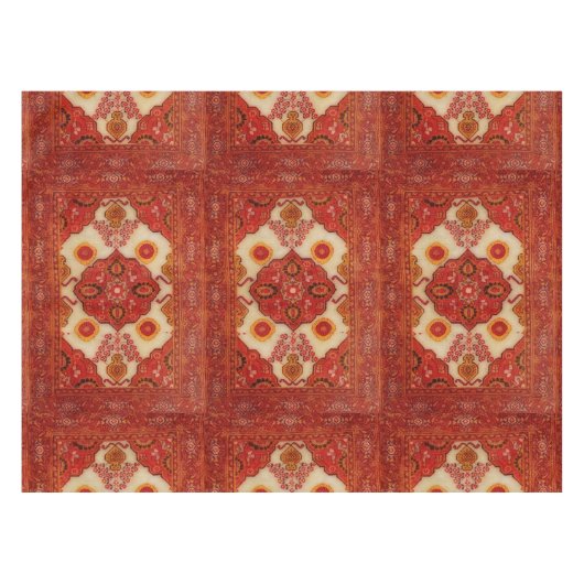 Perzische tapijten in koperen kleur tafelkleed (Voorkant (Horizontaal))