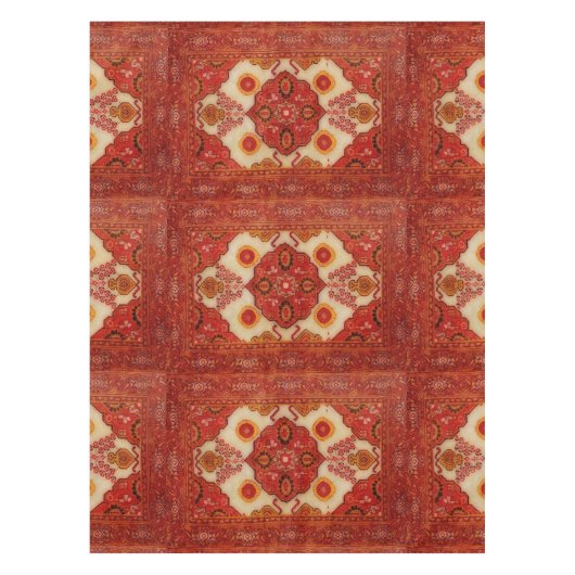 Perzische tapijten in koperen kleur tafelkleed (Voorkant)